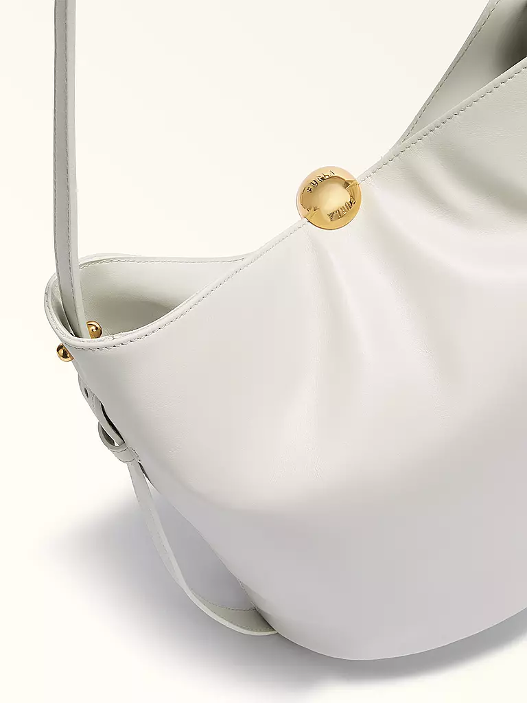 FURLA | Ledertasche - Bucket Bag SFERA  | weiss