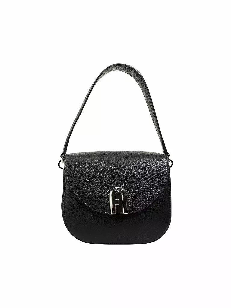 FURLA | Ledertasche - Crossbody "Sleek" | schwarz