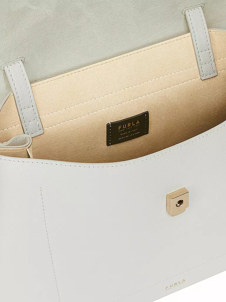 FURLA | Ledertasche - Handtasche "Ribbon" | weiß