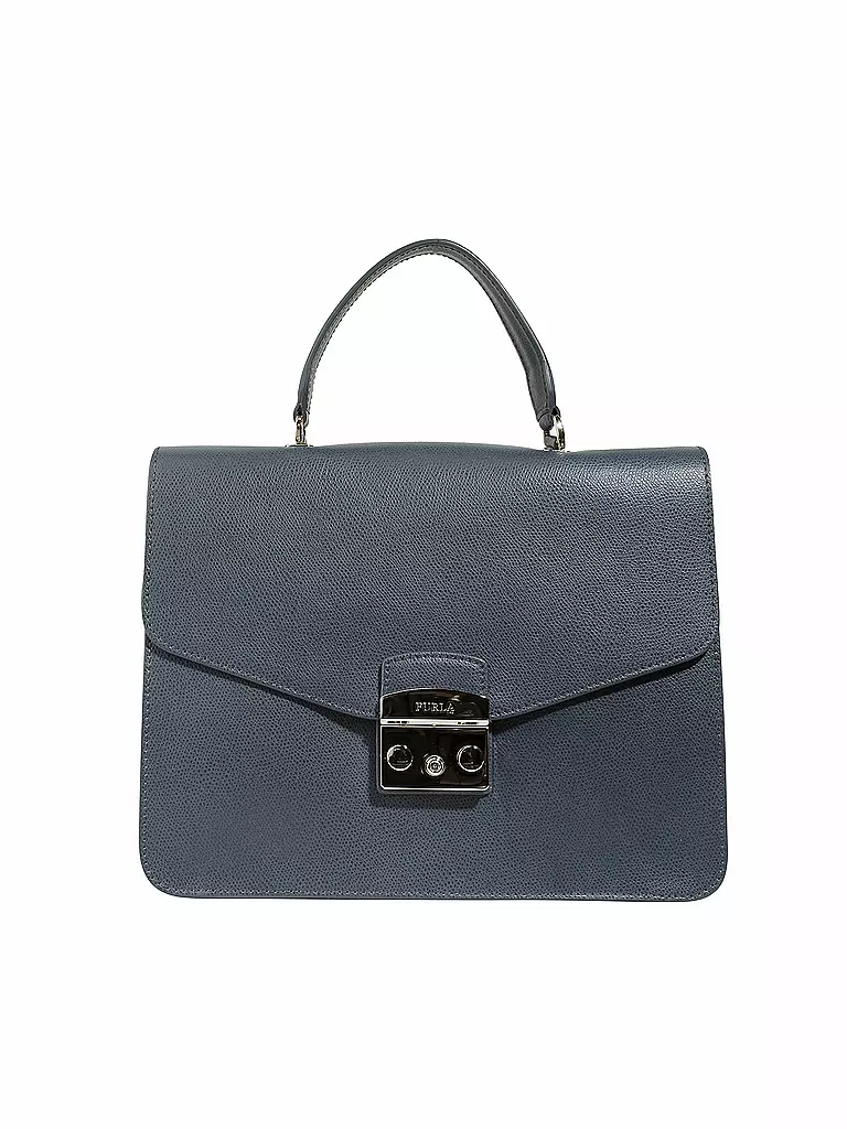 FURLA | Ledertasche - Henkeltasche "Metropolis M" | grau