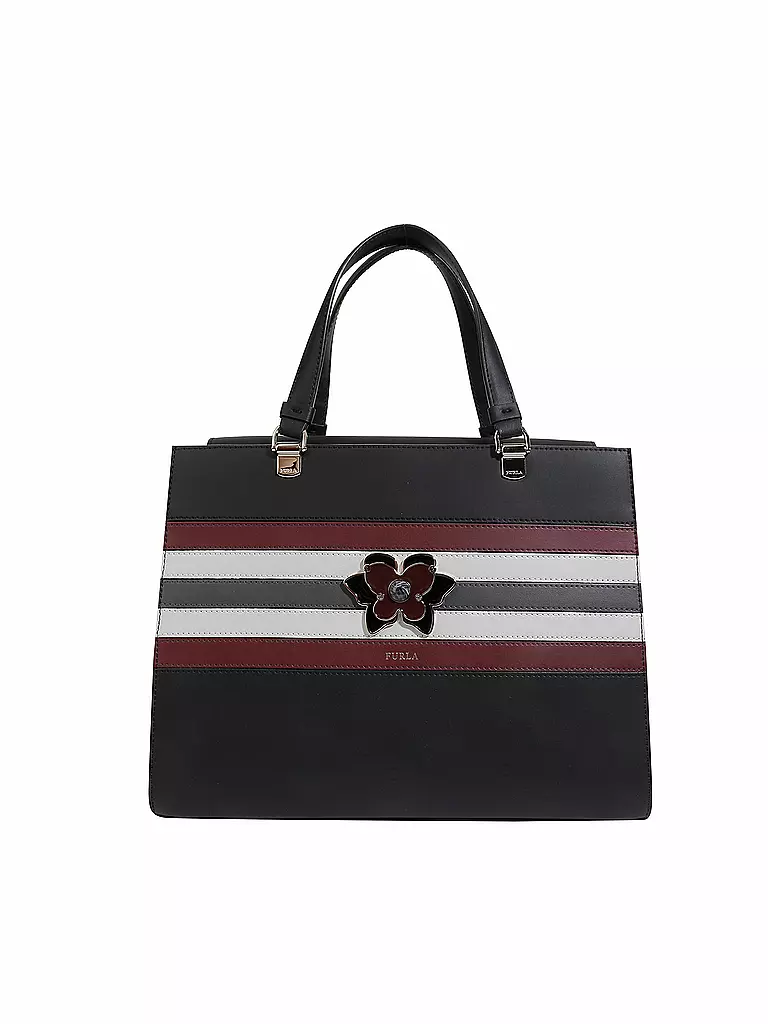 FURLA | Ledertasche - Henkeltasche "Mughetto" L | grau