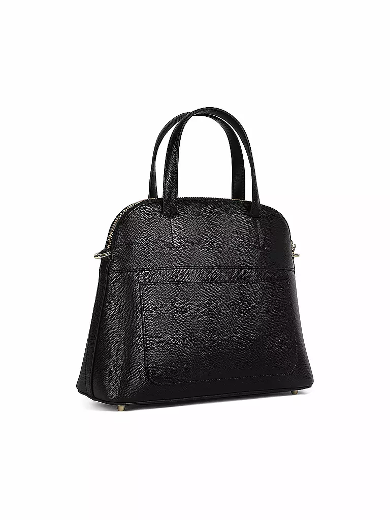 FURLA | Ledertasche - Henkeltasche "Piper Dome" S | schwarz