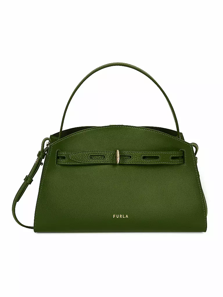 FURLA | Ledertasche - Henkeltasche Margherita M | grün