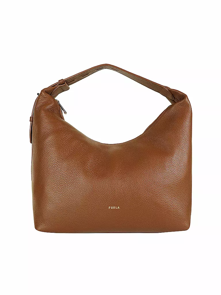 FURLA | Ledertasche - Hobo Bag NET M | braun