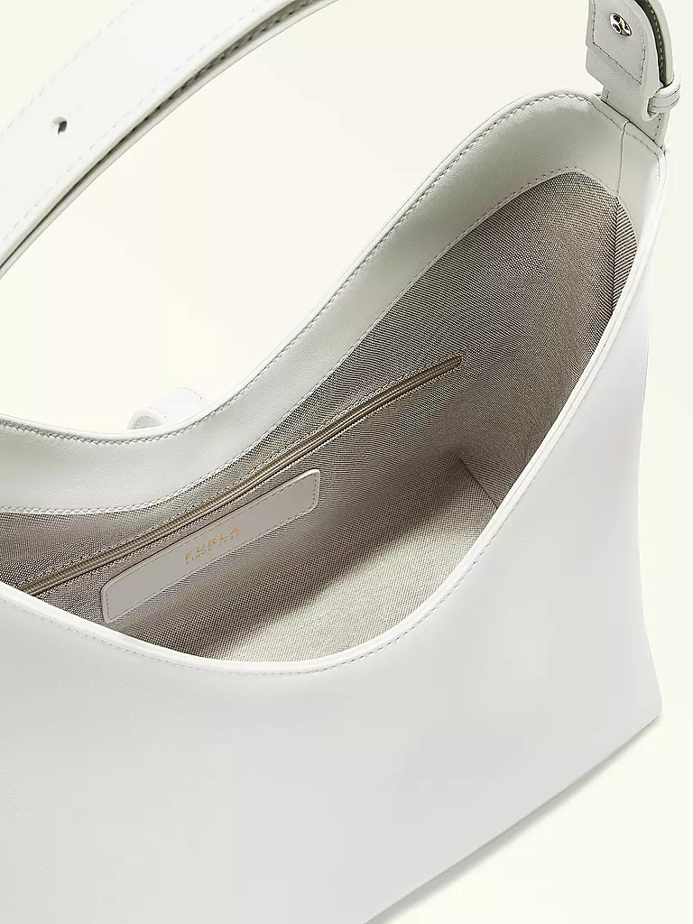 FURLA | Ledertasche - Hobo GOCCIA Medium   | weiss