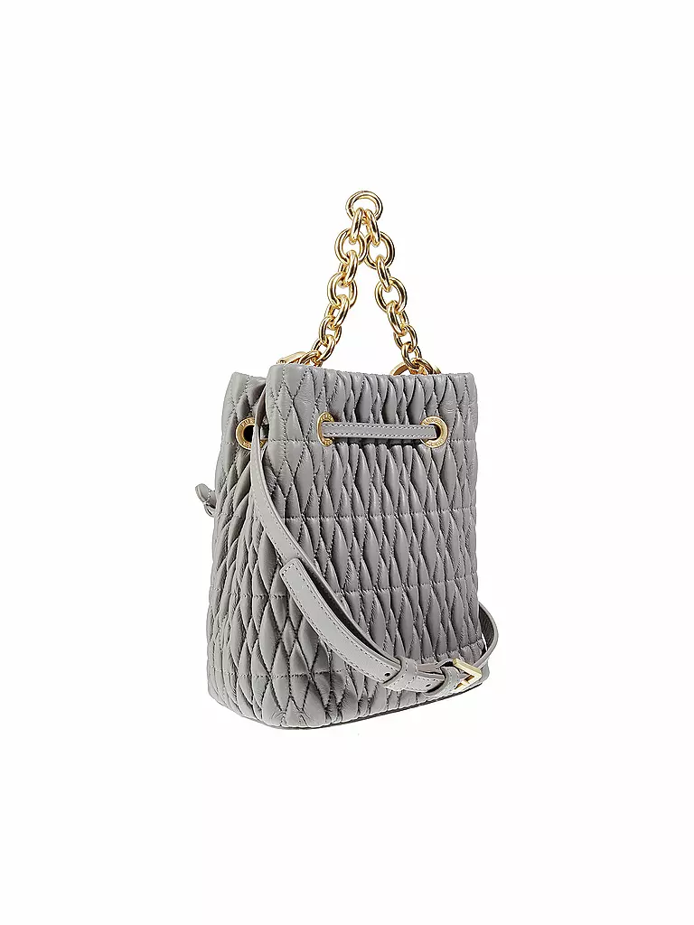 FURLA | Ledertasche - Mini-Beuteltasche "Stacy Cometa" | beige