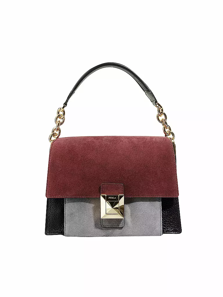 FURLA | Ledertasche - Schultertasche "Diva" S | bunt