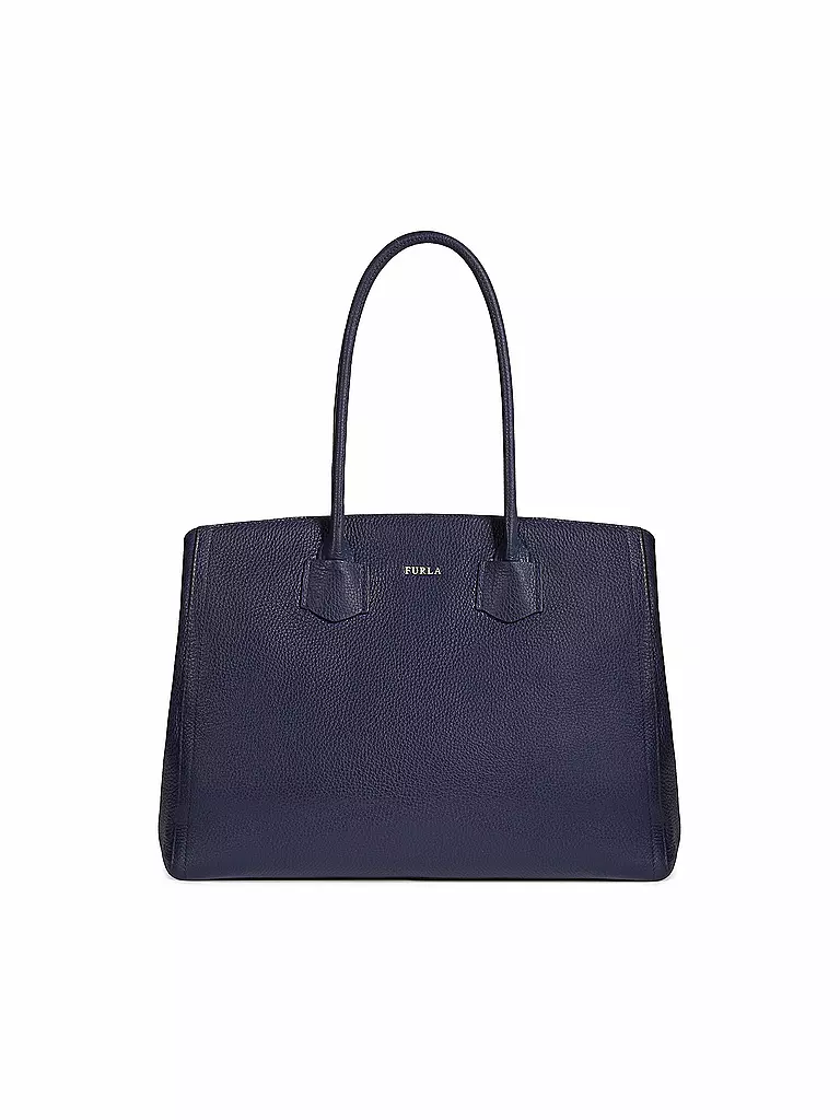 FURLA | Ledertasche - Shopper "Alba" L | blau