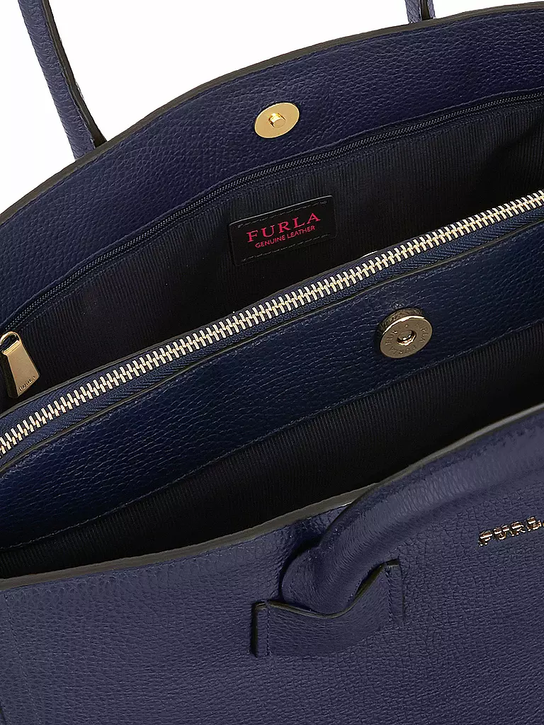 FURLA | Ledertasche - Shopper "Alba" L | blau