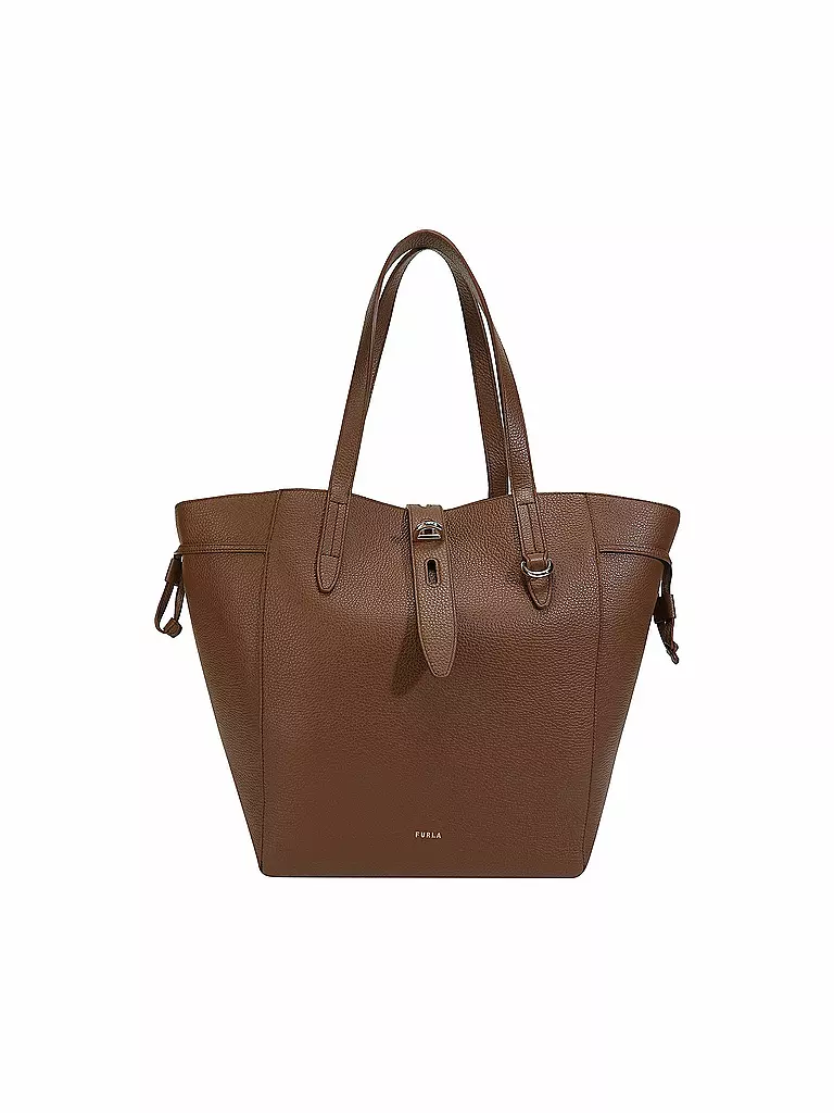 FURLA | Ledertasche - Shopper NET L | braun