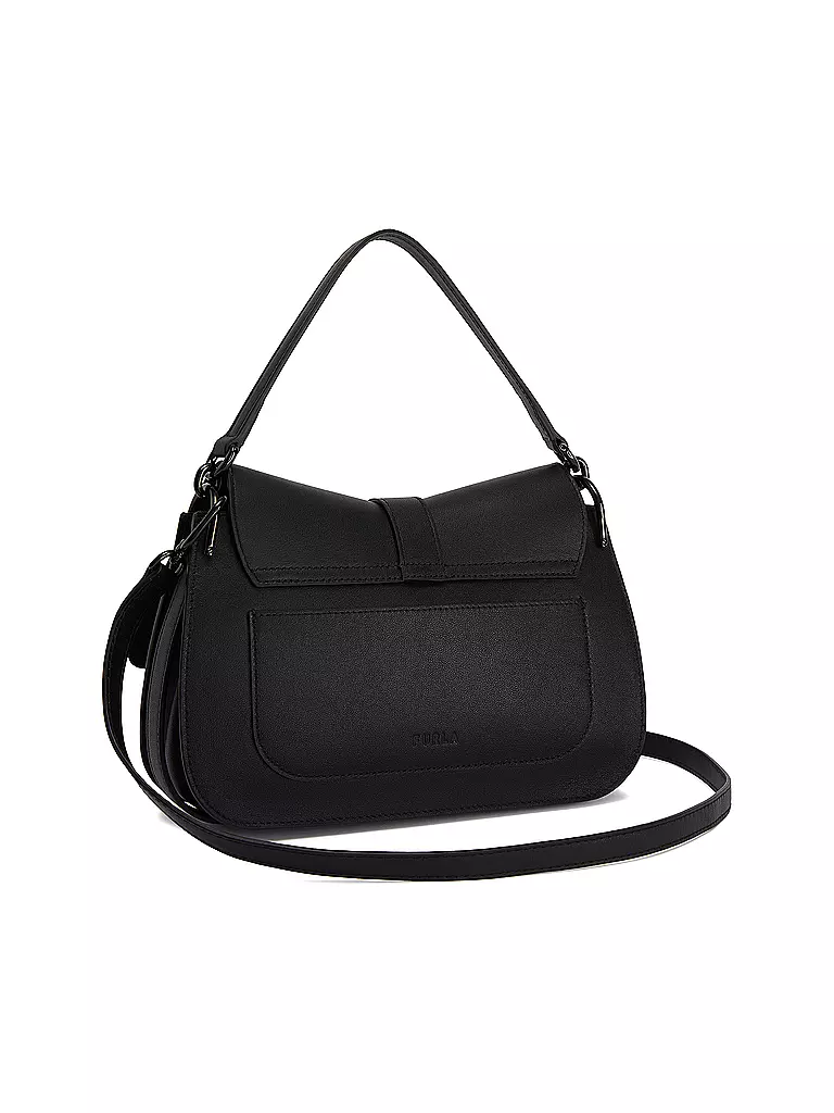 FURLA | Ledertasche - Umhängetasche FLOW Medium | schwarz