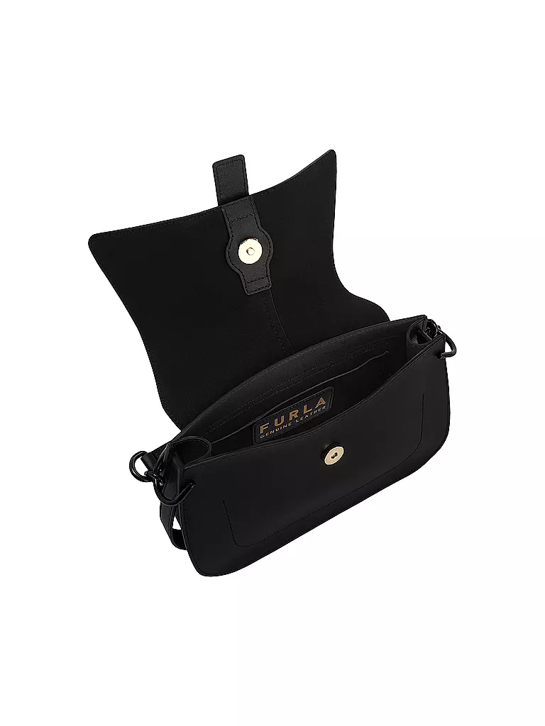 FURLA | Ledertasche - Umhängetasche FLOW Medium | schwarz