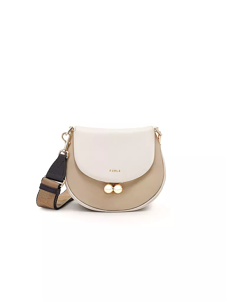 FURLA | Ledertasche - Umhängetasche Portagioia | beige