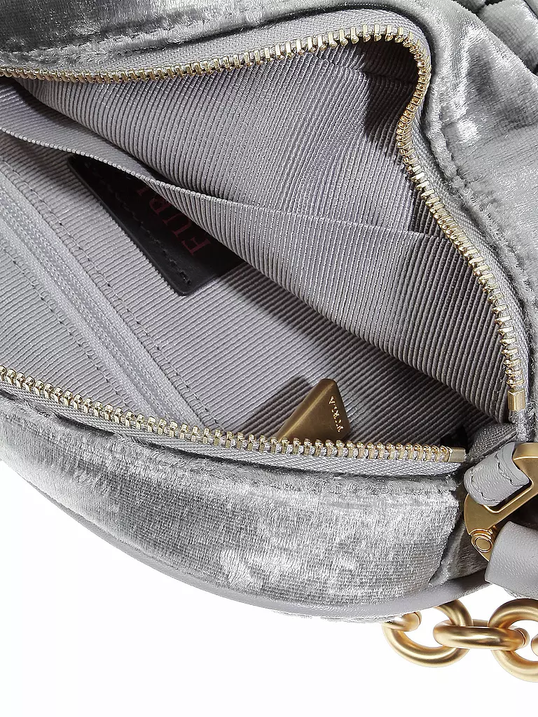 FURLA | Samt-Tasche - Minibag "Cometa" | grau