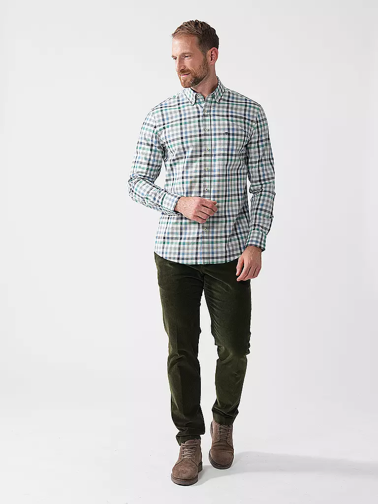 FYNCH HATTON | Hemd Regular Fit  | hellgrün