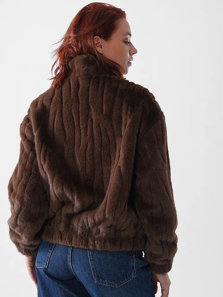 FYNCH HATTON | Jacke in Felloptik | 