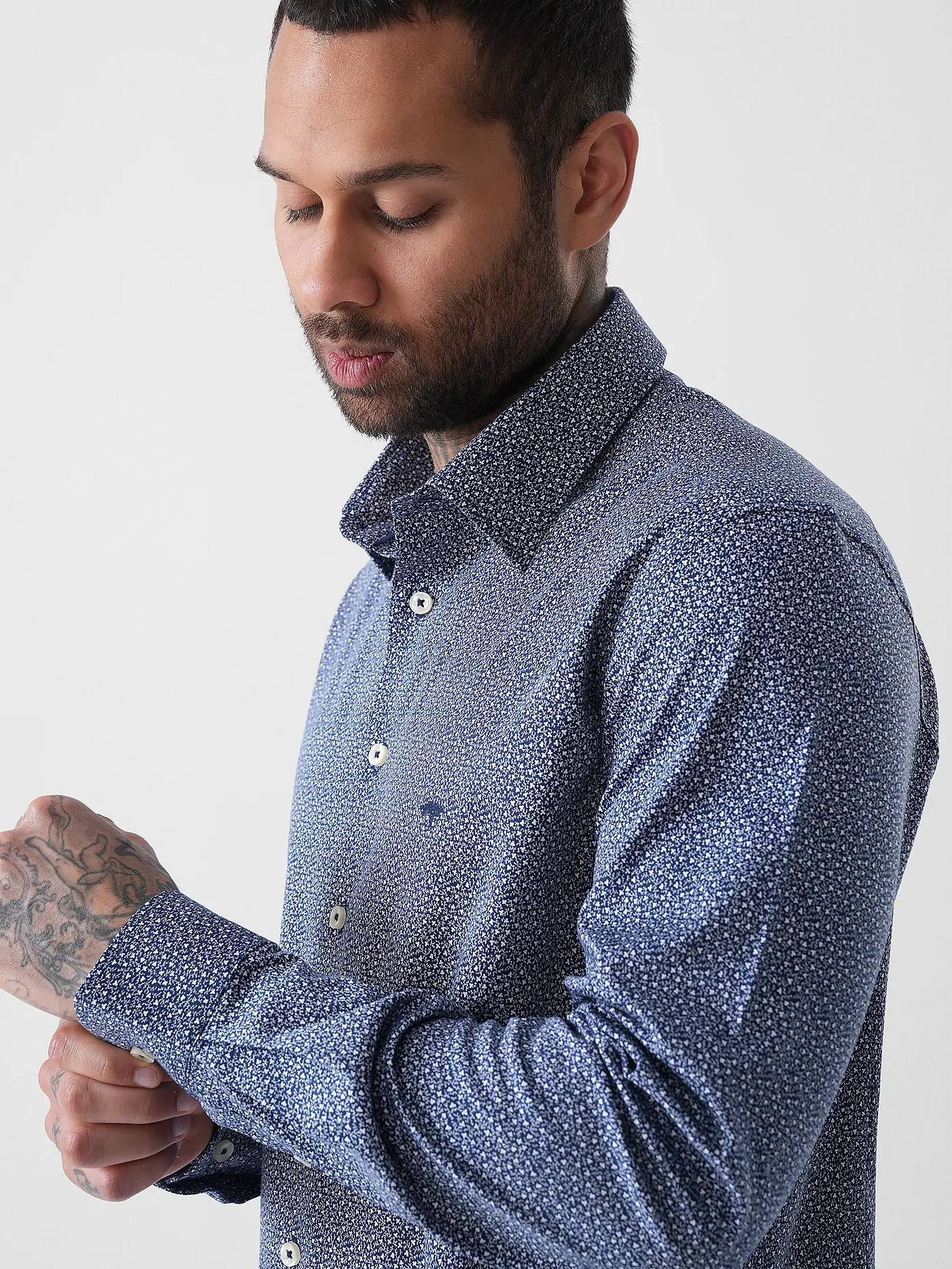FYNCH HATTON | Jerseyhemd  | blau