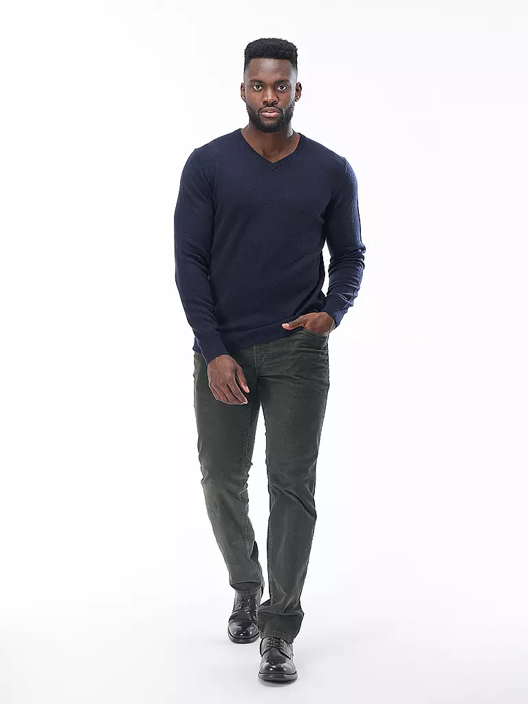FYNCH HATTON | Kaschmirpullover  | dunkelblau