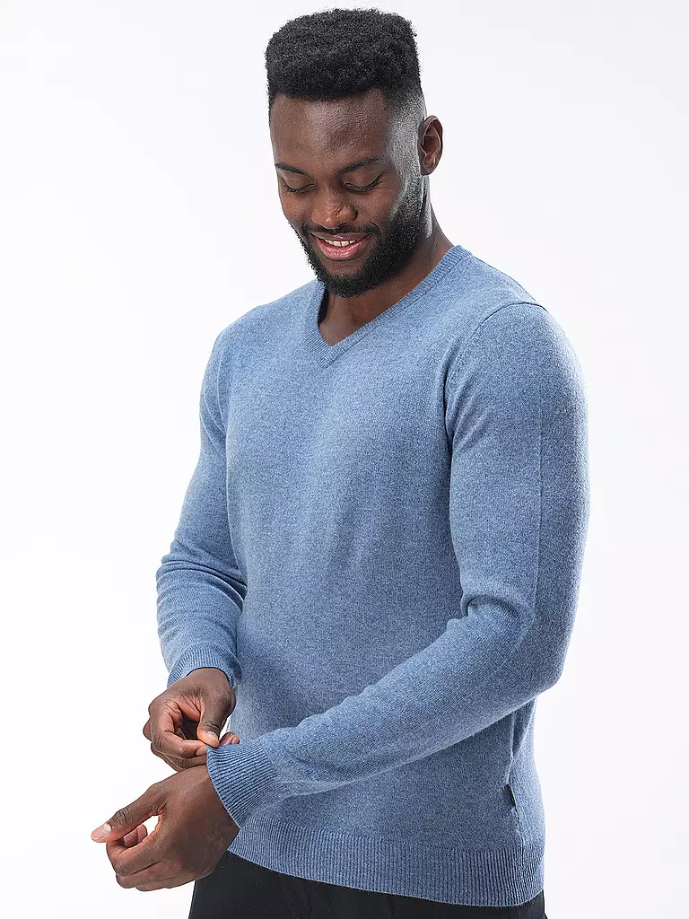 FYNCH HATTON | Kaschmirpullover  | blau