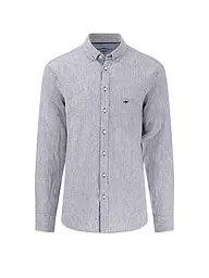FYNCH HATTON | Leinenhemd Casual Fit | blau