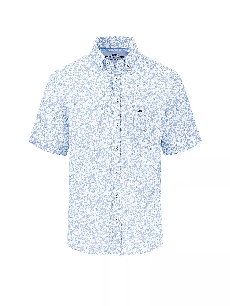 FYNCH HATTON | Leinenhemd Casual Fit | blau