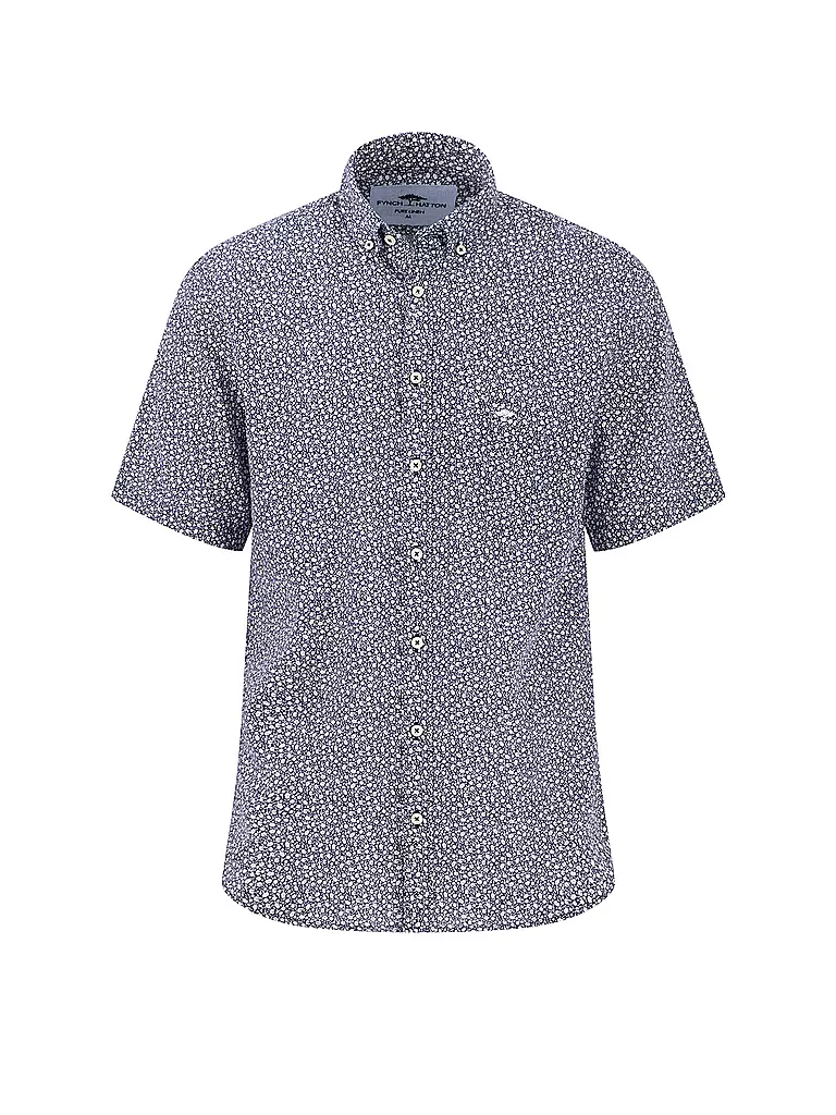 FYNCH HATTON | Leinenhemd Casual Fit | dunkelblau