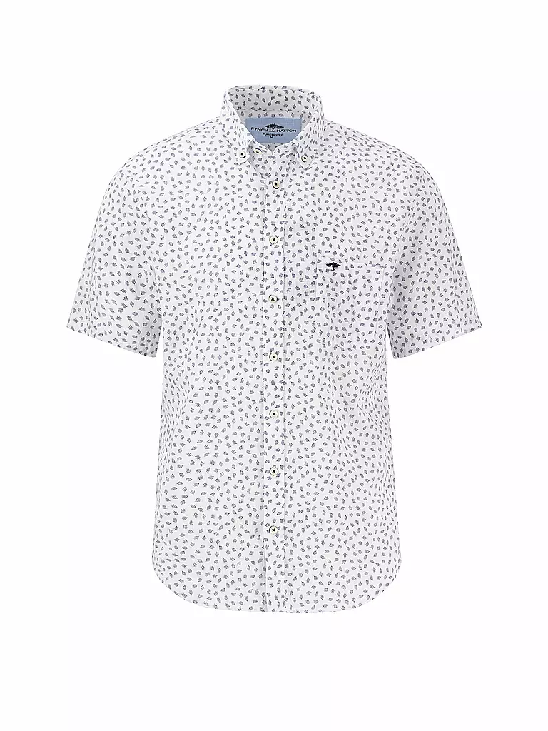 FYNCH HATTON | Leinenhemd Casual Fit | weiss