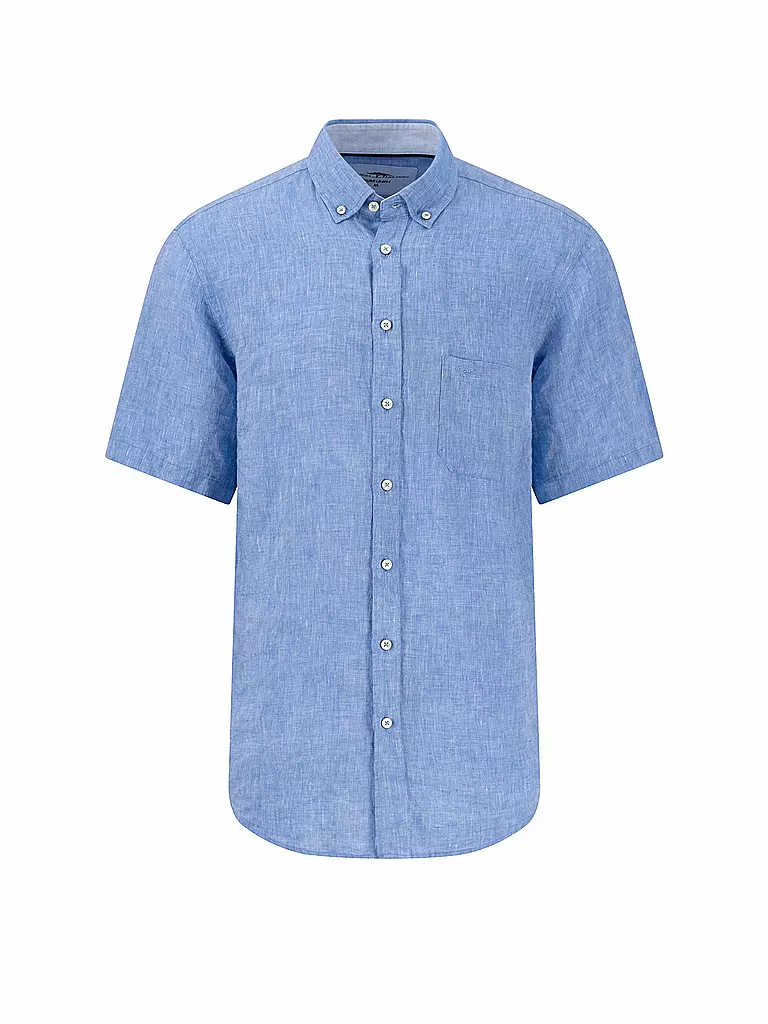 FYNCH HATTON | Leinenhemd Casual Fit | blau