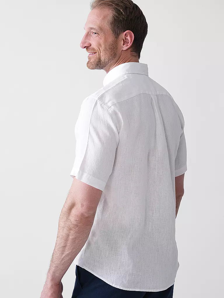 FYNCH HATTON | Leinenhemd Casual Fit | hellgrün