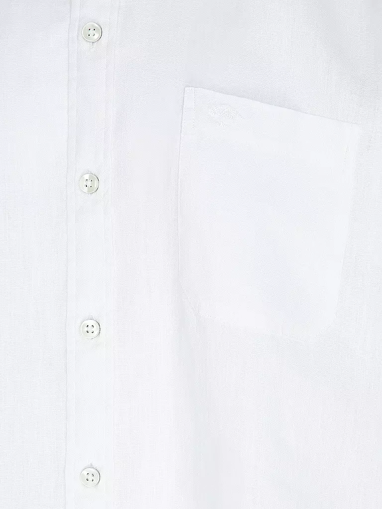 FYNCH HATTON | Leinenhemd Casual Fit | hellgrün