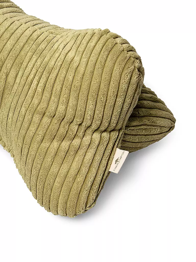 FYNCH HATTON | Lesekissen KARIAMA 37x16cm Leaf Green | dunkelgrün