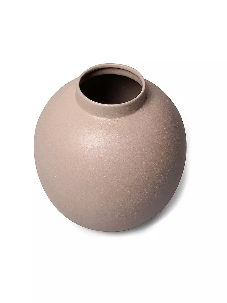 FYNCH HATTON | Metallvase 28cm groß MOYA Elephant Grey | hellgrau