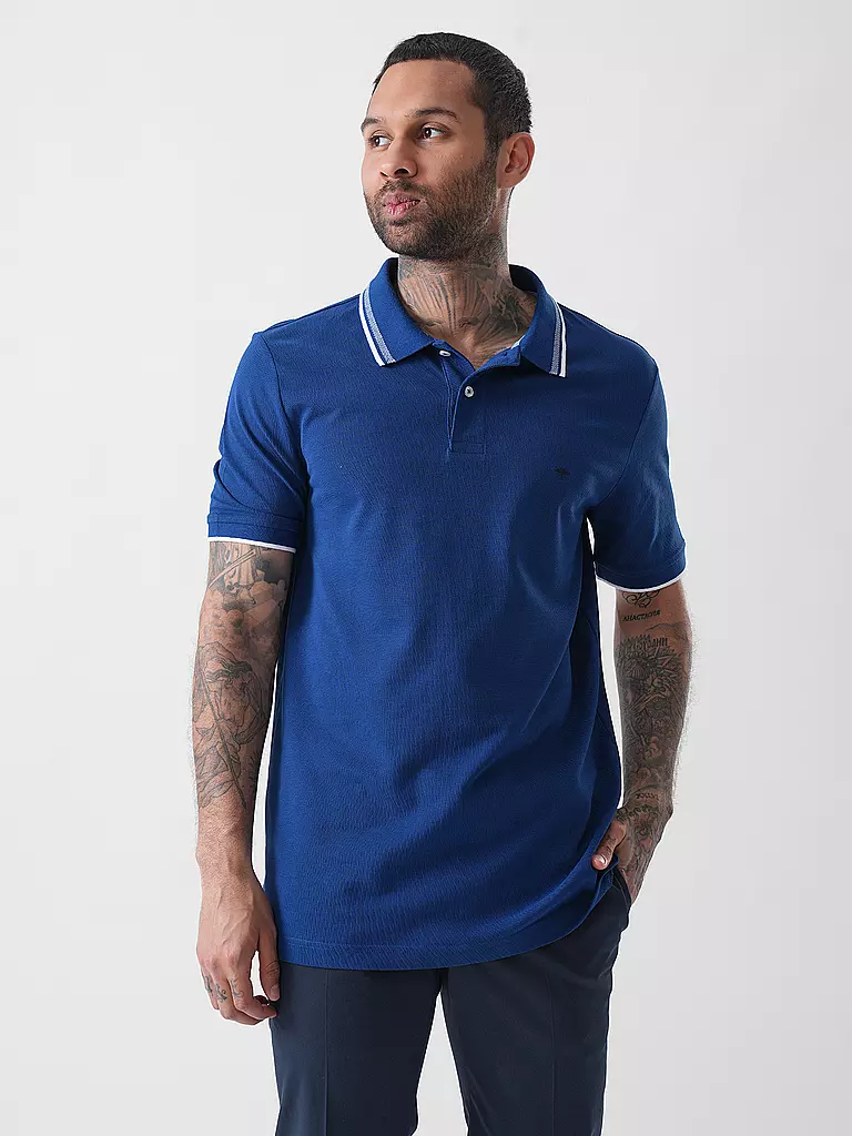 FYNCH HATTON | Poloshirt Casual Fit | dunkelblau