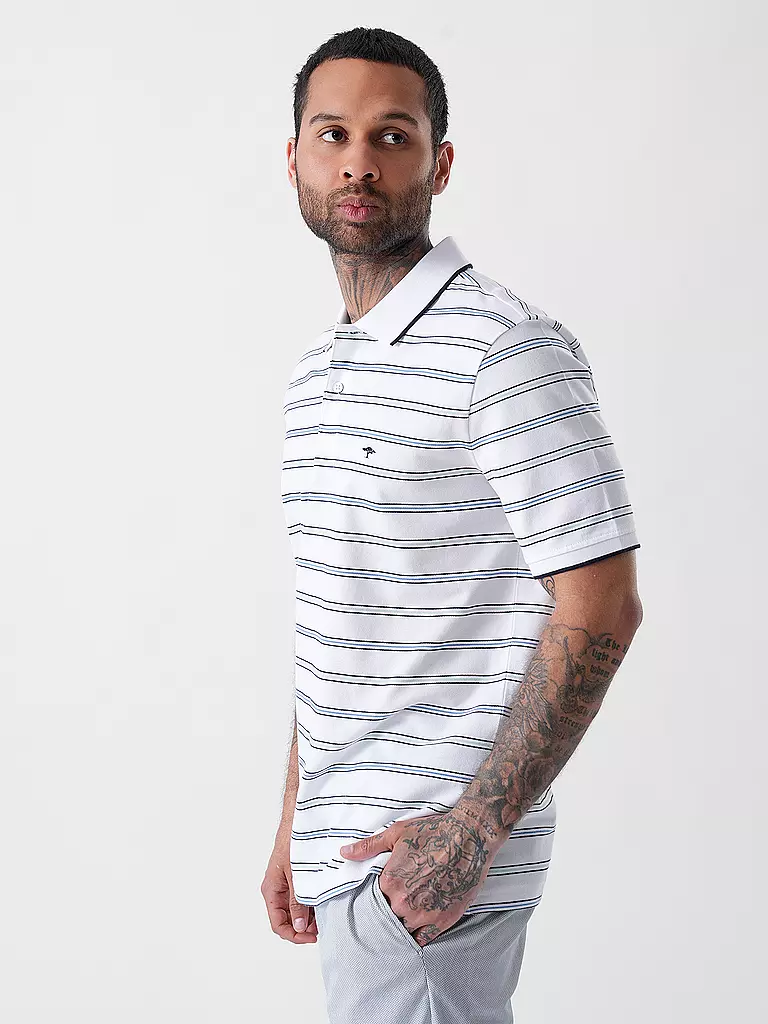 FYNCH HATTON | Poloshirt Casual Fit | weiss