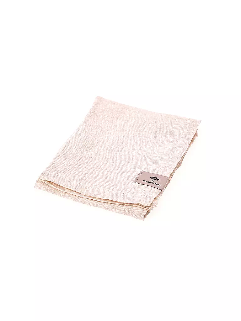 FYNCH HATTON | Serviette 4tlg 50x50cm SANDIBE Elephant Grey | hellgrau