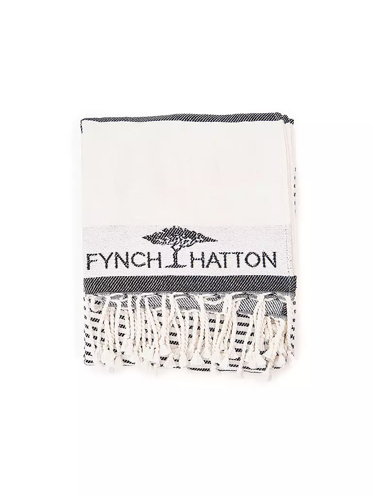 FYNCH HATTON | Strandtuch 100x200cm KITAMBAA Black  | schwarz