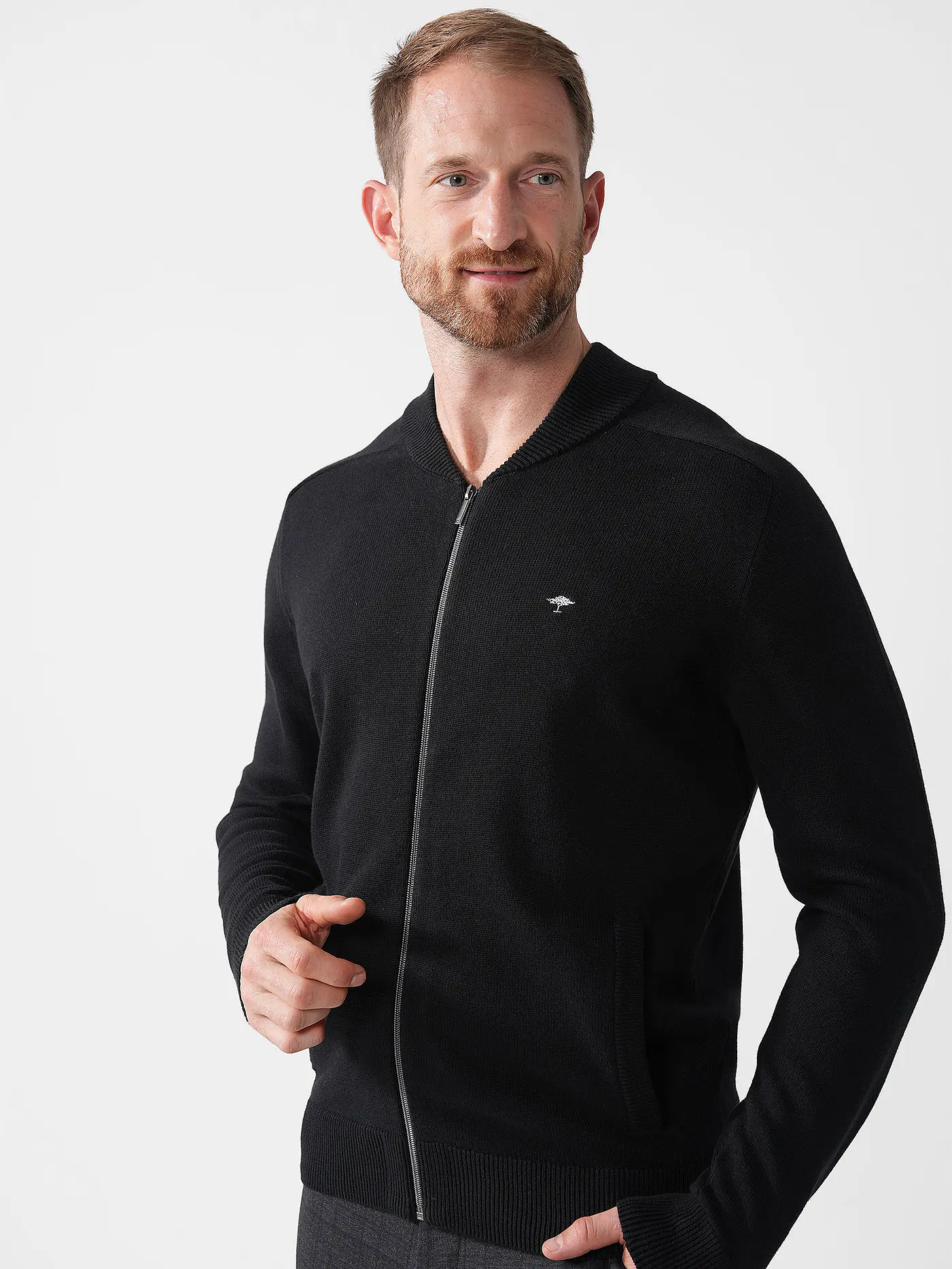 FYNCH HATTON | Strickjacke | schwarz
