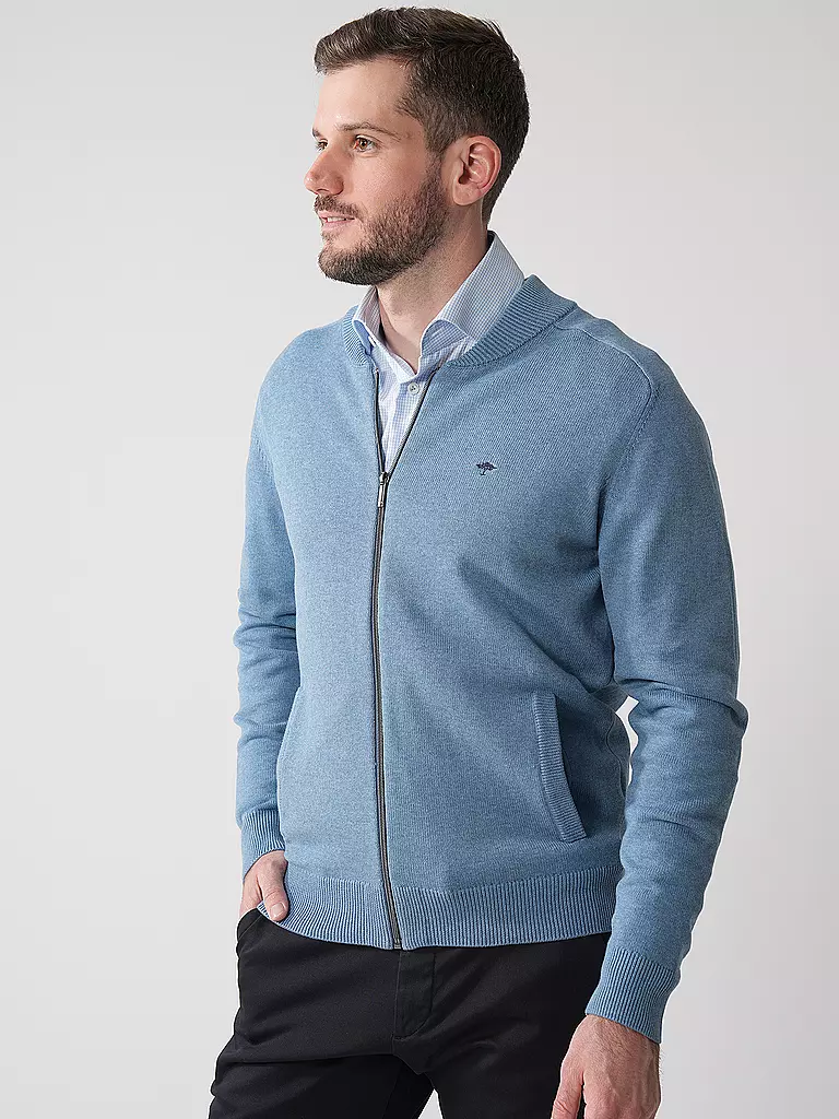 FYNCH HATTON | Strickjacke | hellblau