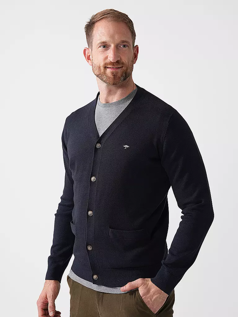 FYNCH HATTON | Strickjacke | dunkelblau