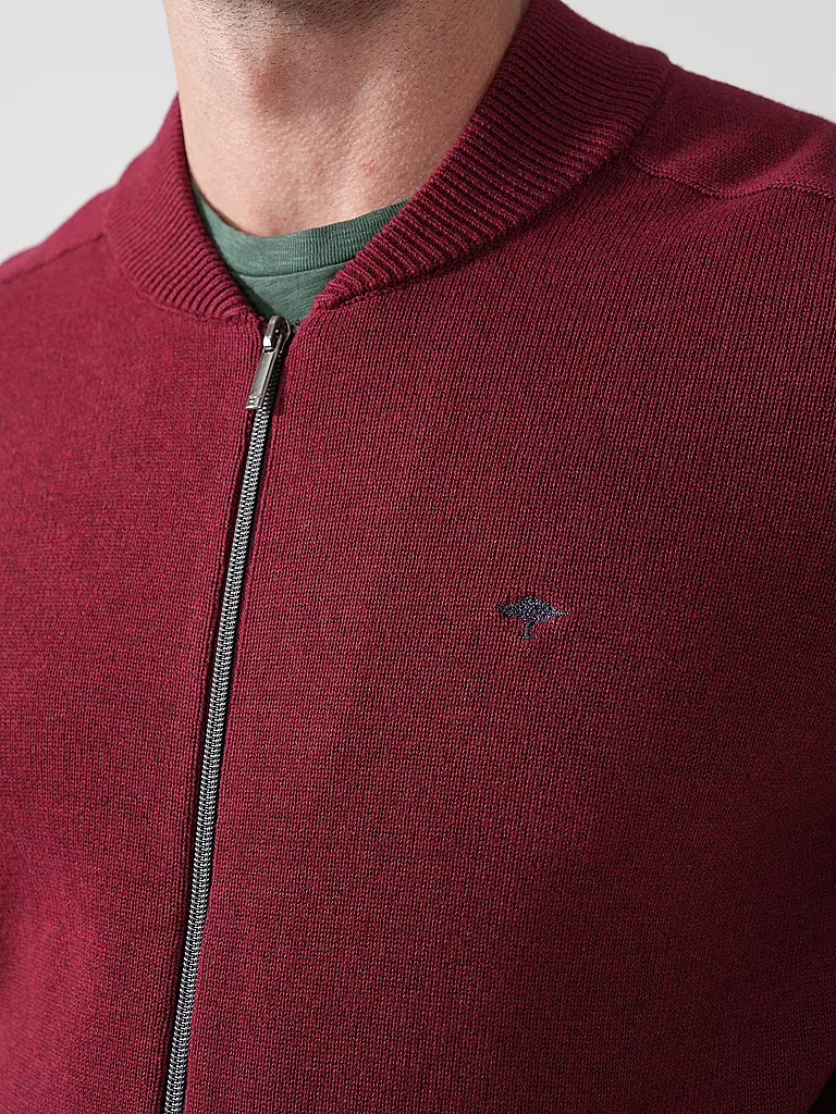 FYNCH HATTON | Strickjacke | dunkelrot