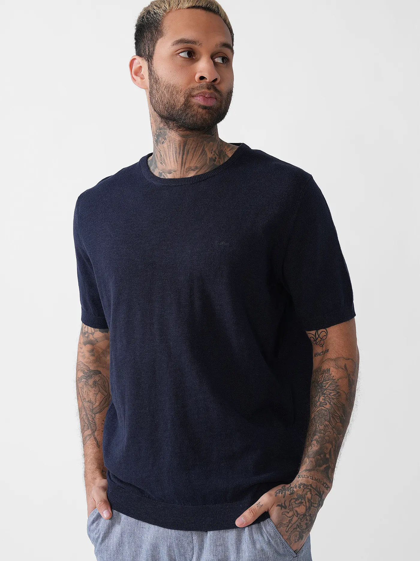 FYNCH HATTON | T-Shirt | dunkelblau