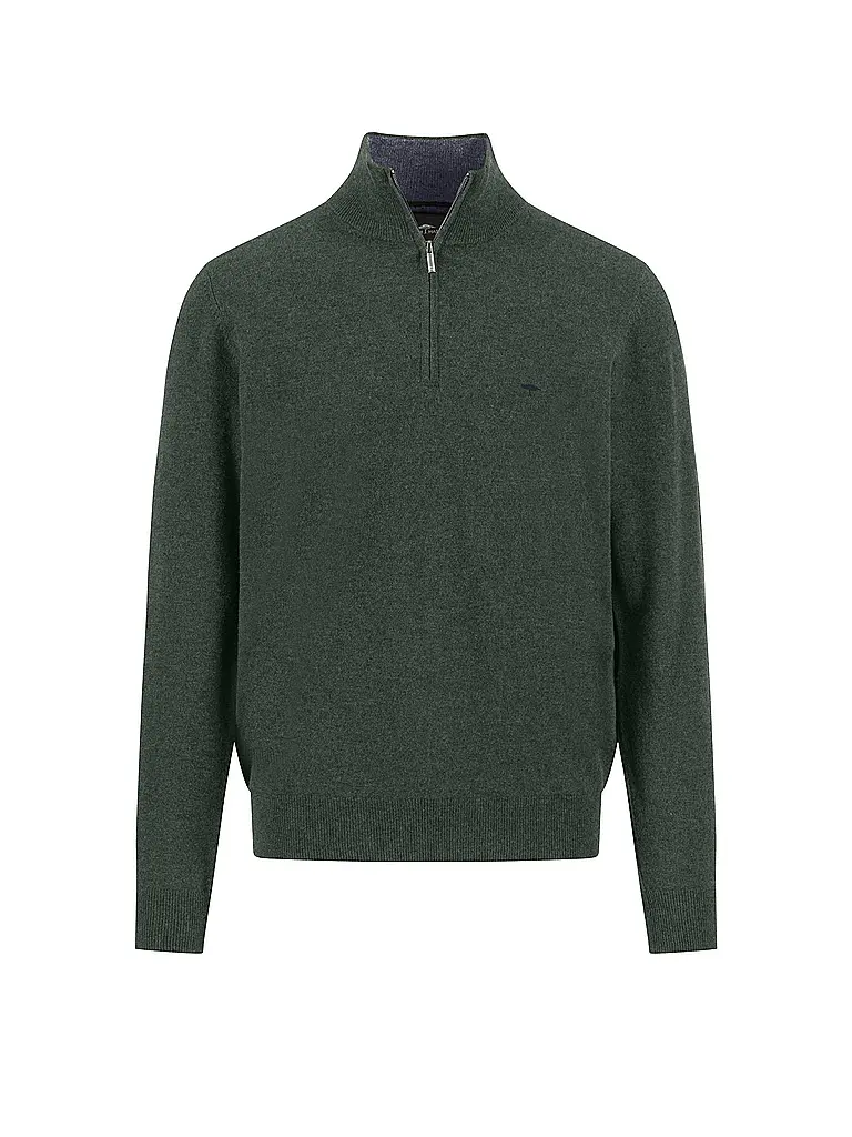 FYNCH HATTON | Troyer Pullover  | dunkelgrün