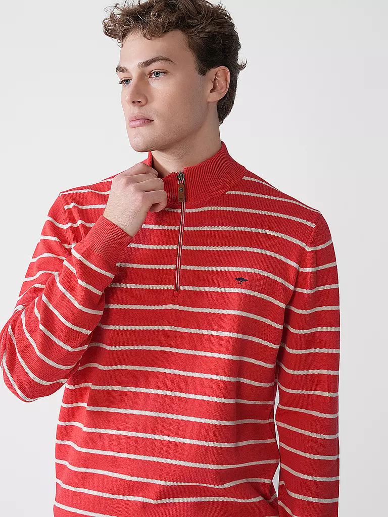FYNCH HATTON | Troyer Pullover  | rot