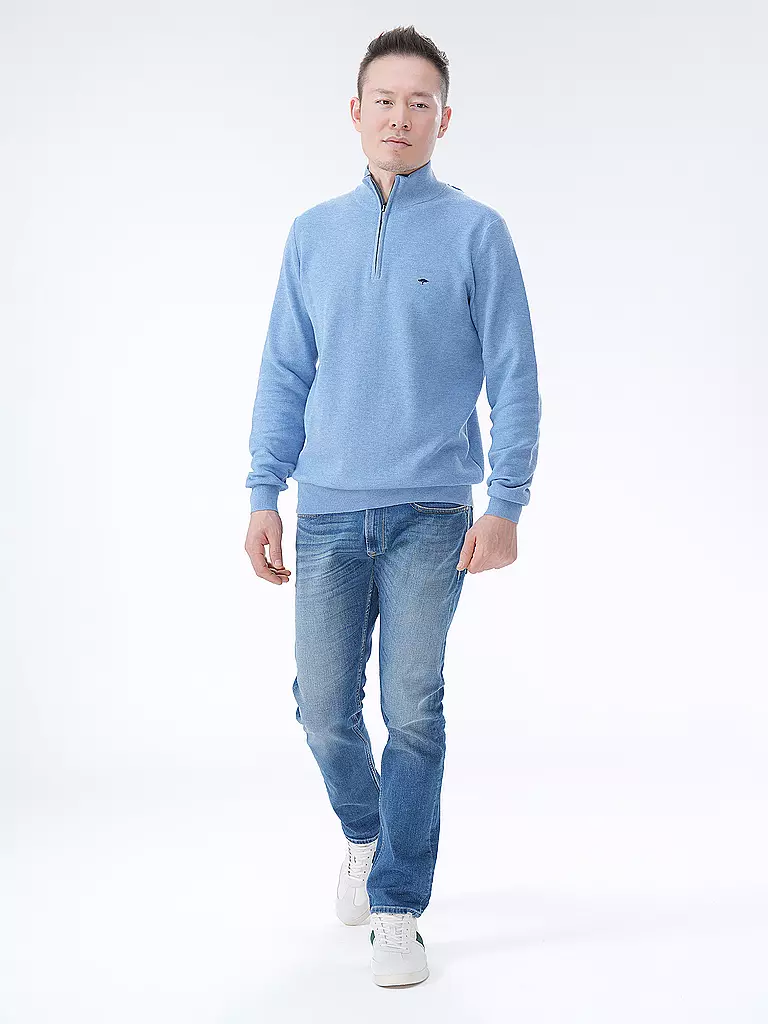 FYNCH HATTON | Troyer Pullover | hellblau