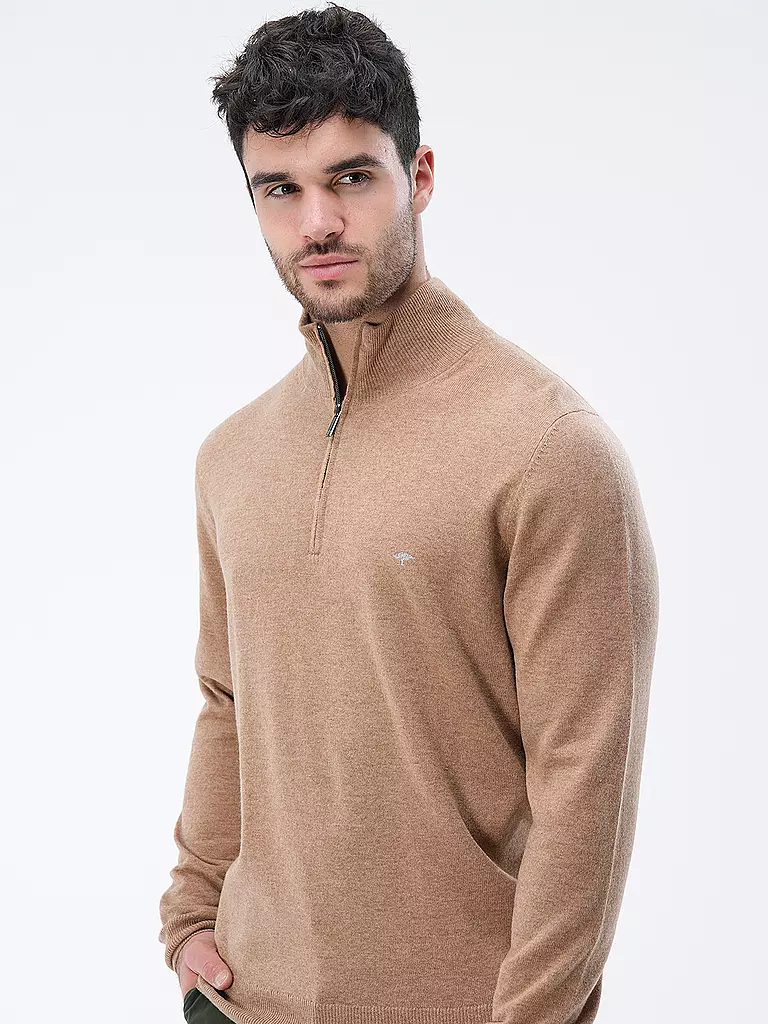 FYNCH HATTON | Troyer Pullover | camel