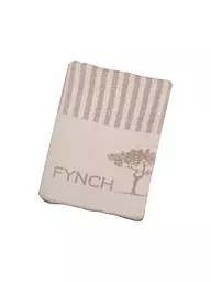 FYNCH HATTON | Wohndecke 150x210cm KOMBERS STRIPED Midnight  | hellgrau