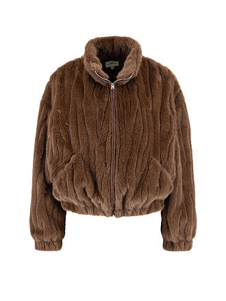 FYNCH-HATTON | Jacke in Felloptik 