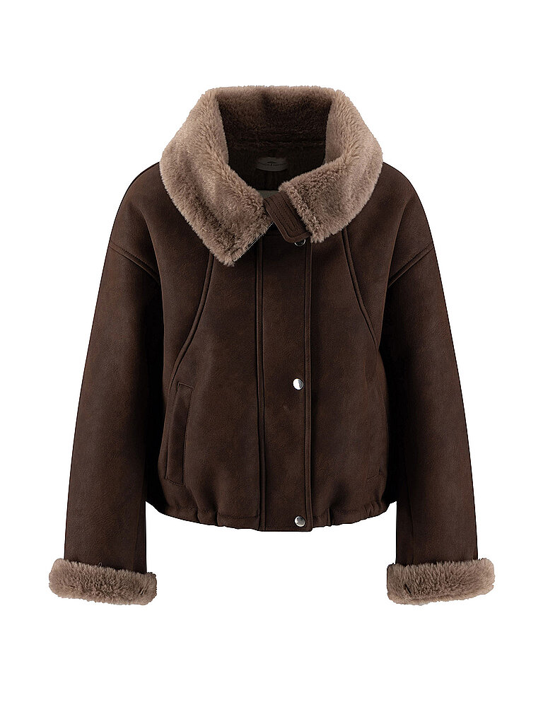 FYNCH-HATTON Jacke in Lederoptik braun | 36