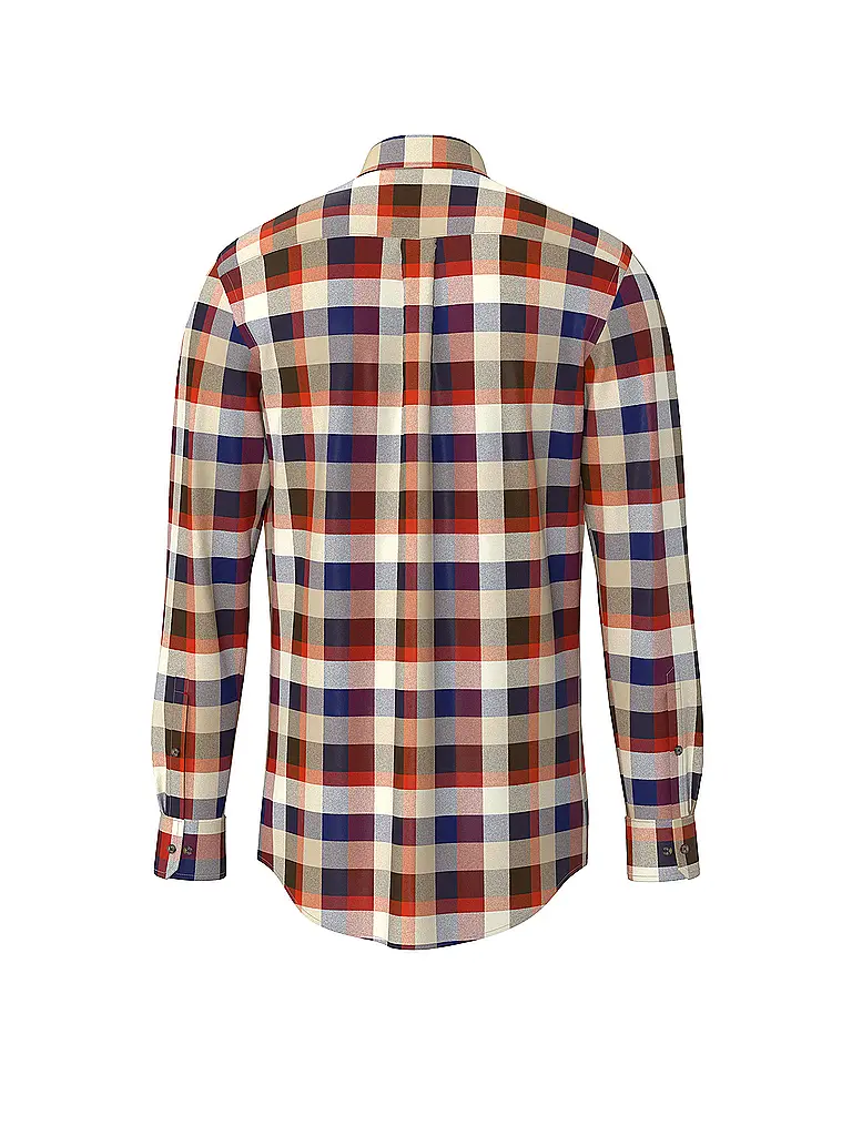 FYNCH-HATTON | Flanellhemd Regular Fit  | Rot