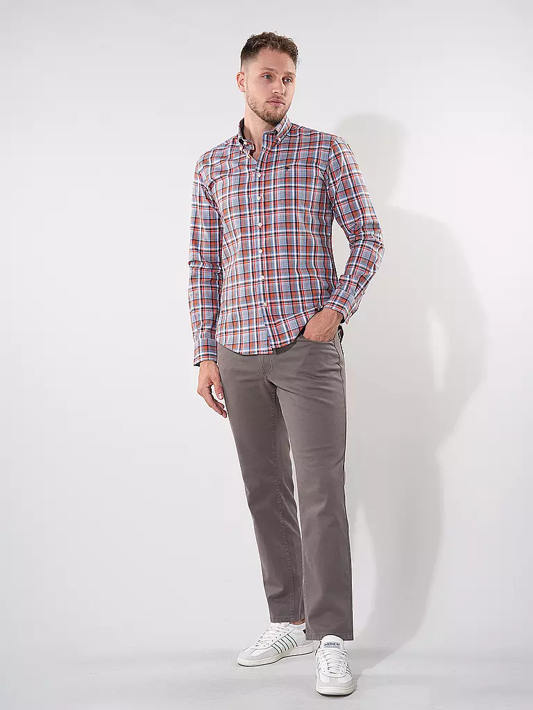 FYNCH-HATTON | Hemd Casual Fit | orange